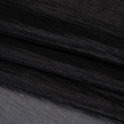Billowy Lightweight Polyester Organza - Black - Famous Australian Designer Deadstock