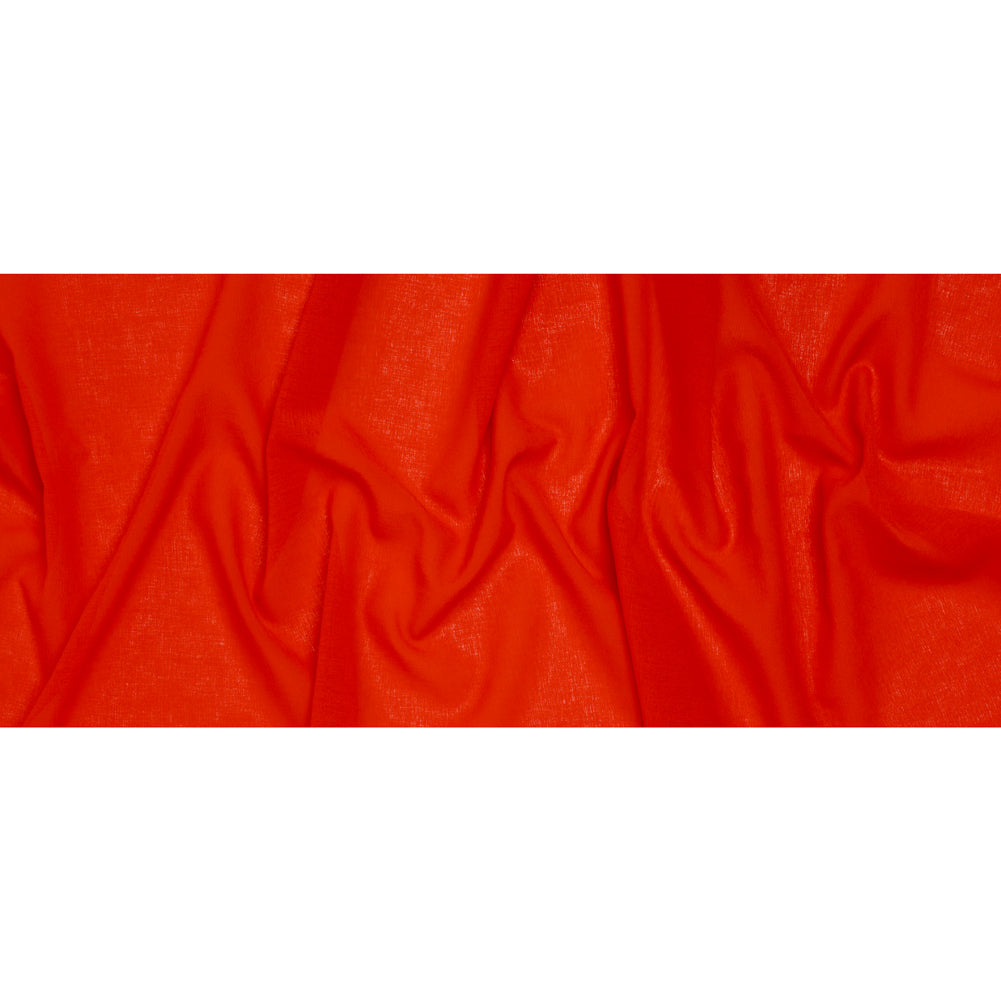 Crisp Polyester Gauze - Flame Red - Famous Australian Famous Australian Designer Deadstock