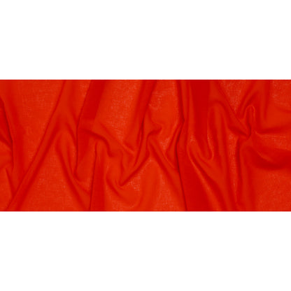 Crisp Polyester Gauze - Flame Red - Famous Australian Famous Australian Designer Deadstock