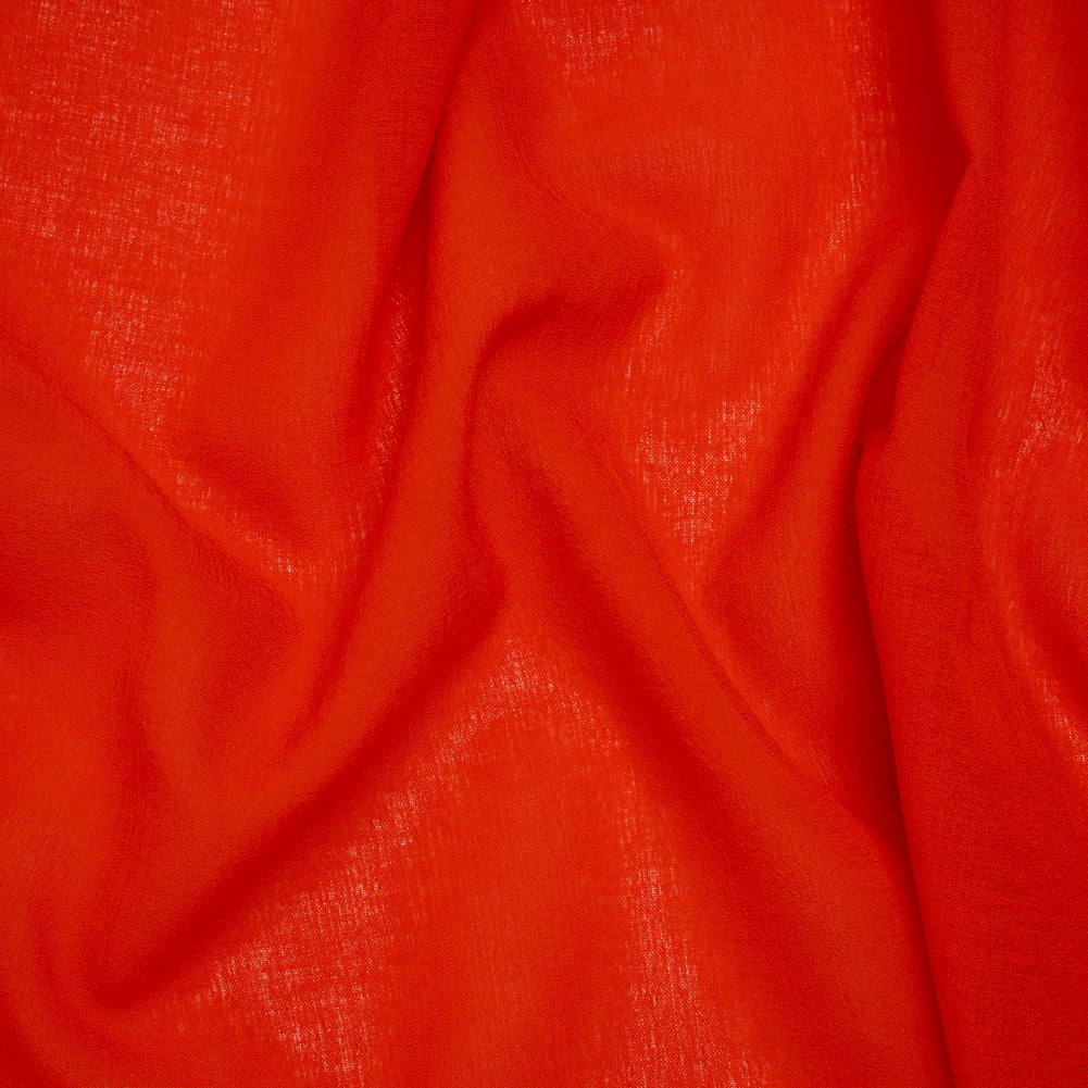 Crisp Polyester Gauze - Flame Red - Famous Australian Famous Australian Designer Deadstock