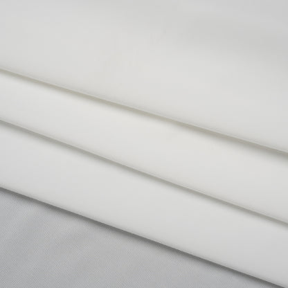 Stretch Polyester Jersey - Coconut Milk - Famous Australian Designer Deadstock