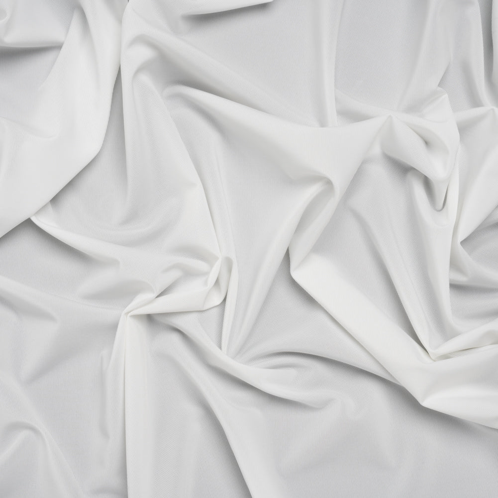 Stretch Polyester Jersey - Coconut Milk - Famous Australian Designer Deadstock