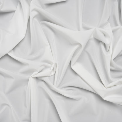 Stretch Polyester Jersey - Coconut Milk - Famous Australian Designer Deadstock