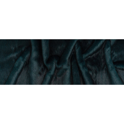 Plush Medium Pile Faux Fur - Dark Teal - Famous Australian Designer Deadstock