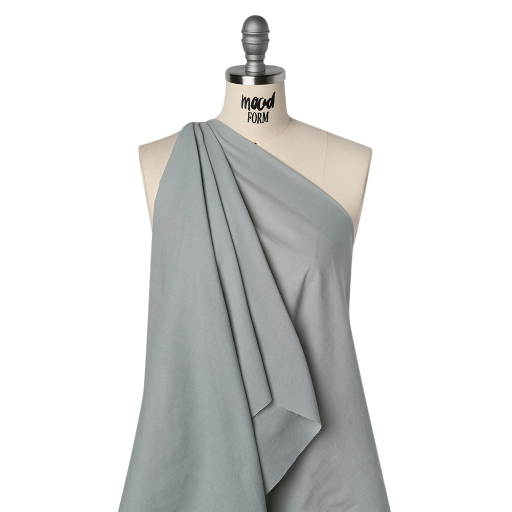 Cotton Voile Lining - Dusty Blue - Famous Australian Designer Deadstock