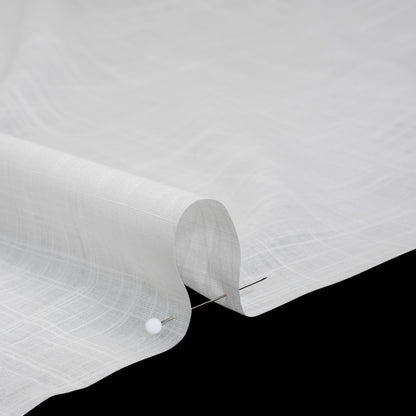 Textured Cotton Voile - Off White - Famous Australian Designer Deadstock
