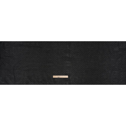 Swiss Dot Gridded Cotton Voile - Black - Famous Australian Designer Deadstock