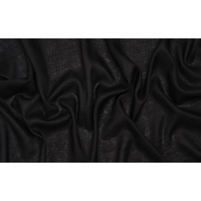 Lightweight Linen Woven - Black - Famous Australian Designer Deadstock