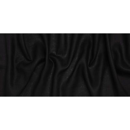 Medium Weight Linen Woven - Black - Famous Australian Designer Deadstock