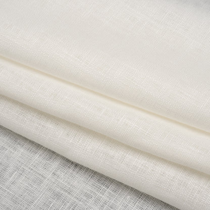Medium Weight Linen Woven - Ivory - Famous Australian Designer Deadstock