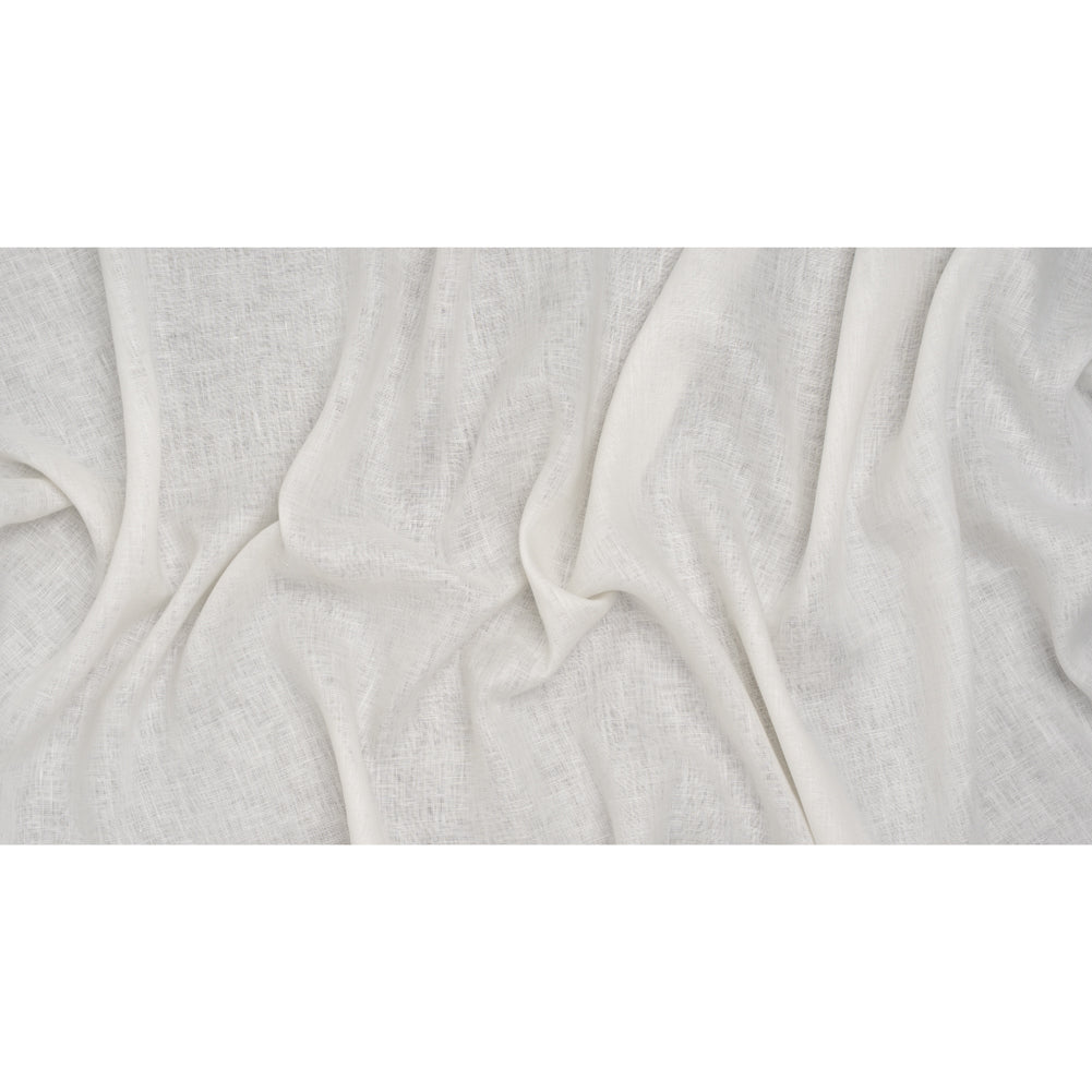 Medium Weight Linen Woven - Ivory - Famous Australian Designer Deadstock