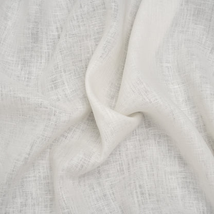 Medium Weight Linen Woven - Ivory - Famous Australian Designer Deadstock