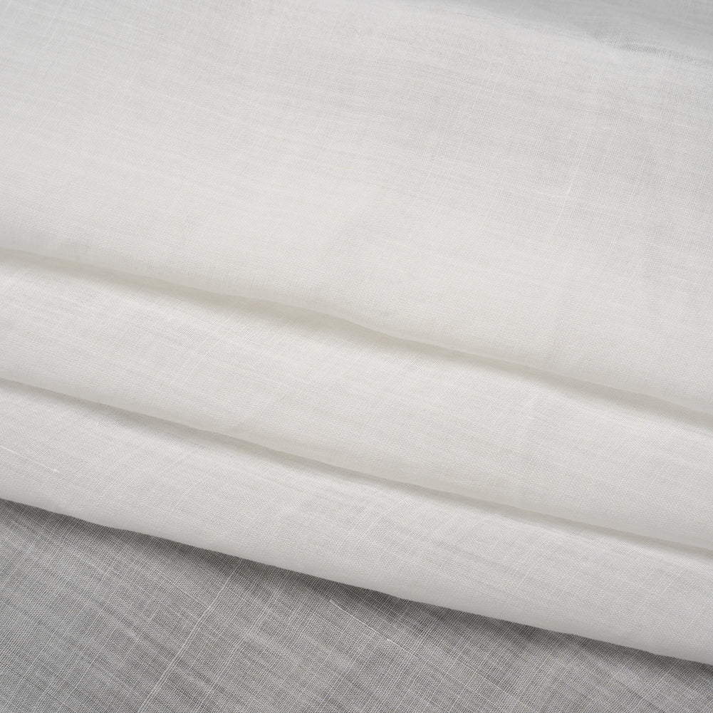 Lightweight Ramie Woven - Off White - Famous Australian Designer Deadstock
