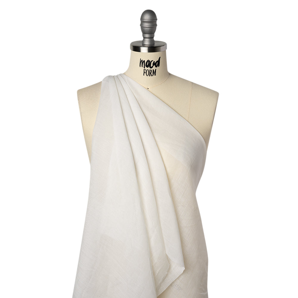 Lightweight Ramie Woven - Off White - Famous Australian Designer Deadstock