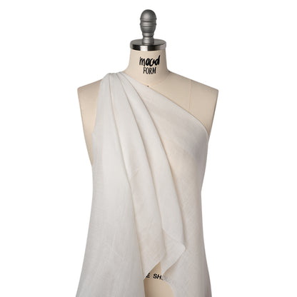 Lightweight Ramie Woven - Ivory - Famous Australian Designer Deadstock