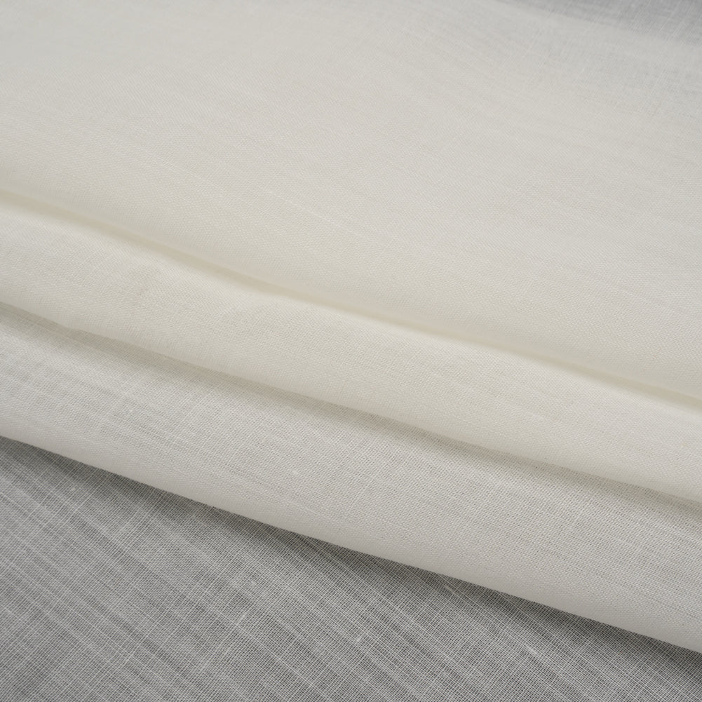 Lightweight Ramie Woven - Cream - Famous Australian Designer Deadstock