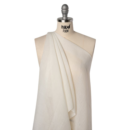 Lightweight Ramie Woven - Cream - Famous Australian Designer Deadstock