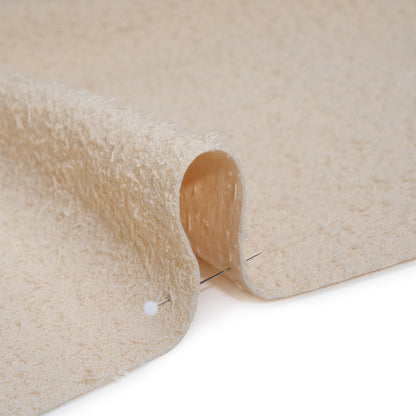 Stretch Cotton Blend Boucle - Cream Pink - Famous Australian Designer Deadstock
