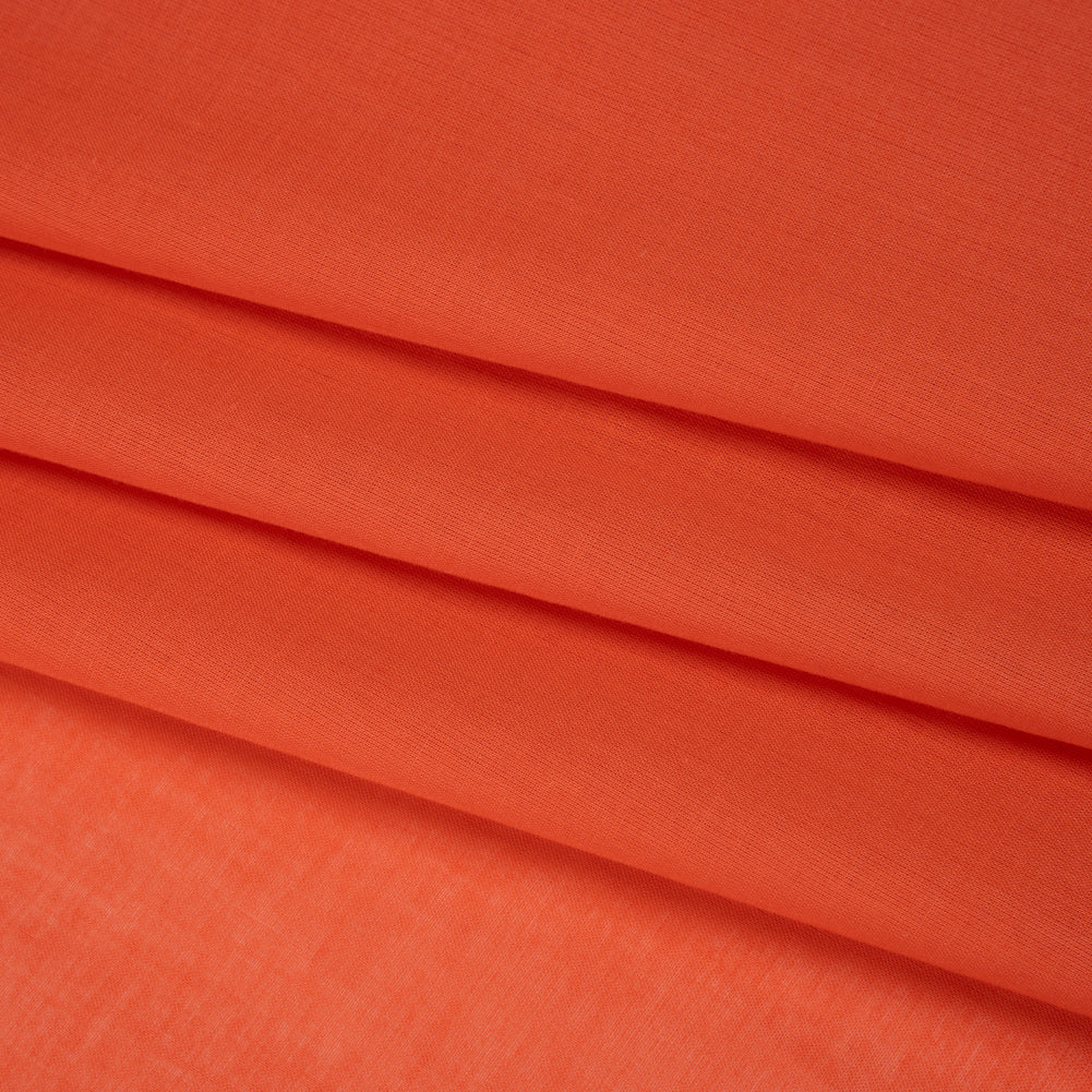 Cotton Voile Lining - Tangerine Tango - Famous Australian Designer Deadstock