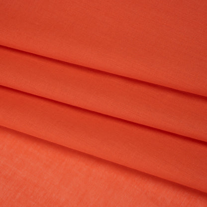 Cotton Voile Lining - Tangerine Tango - Famous Australian Designer Deadstock