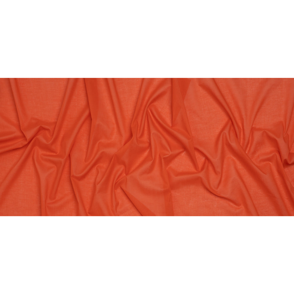 Cotton Voile Lining - Tangerine Tango - Famous Australian Designer Deadstock