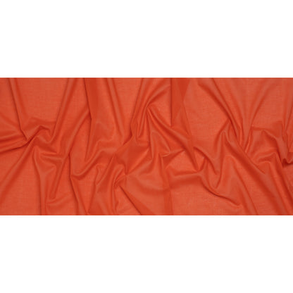 Cotton Voile Lining - Tangerine Tango - Famous Australian Designer Deadstock