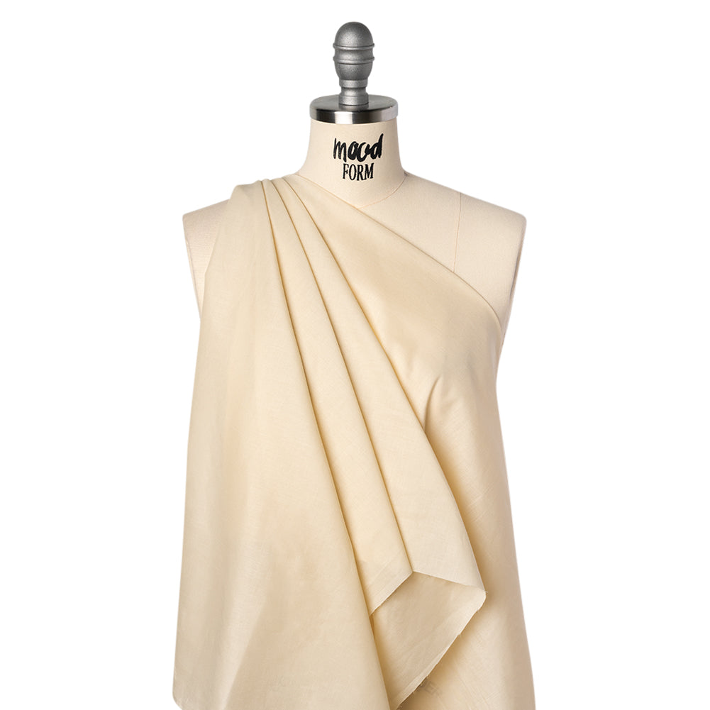 Cotton Voile Lining - Macadamia - Famous Australian Designer Deadstock