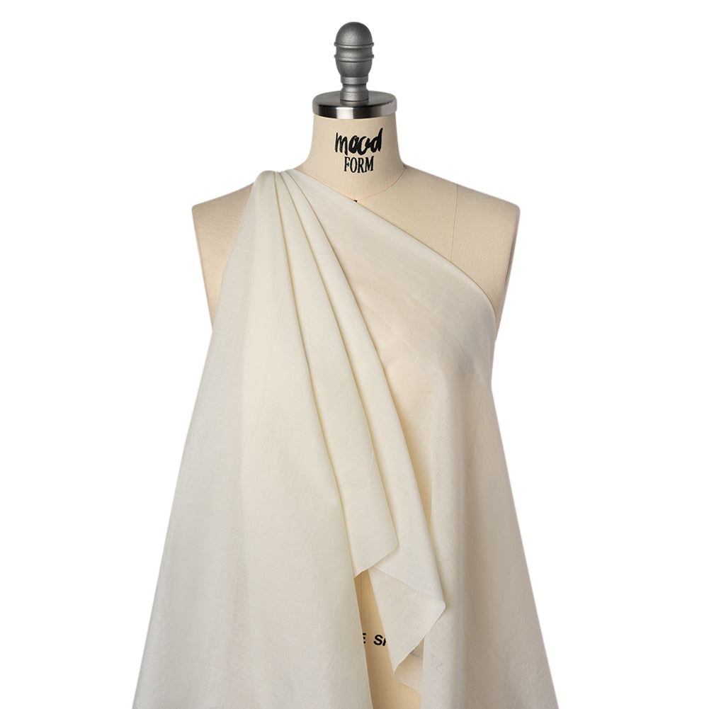 Cotton Voile Lining - Light Cream - Famous Australian Designer Deadstock