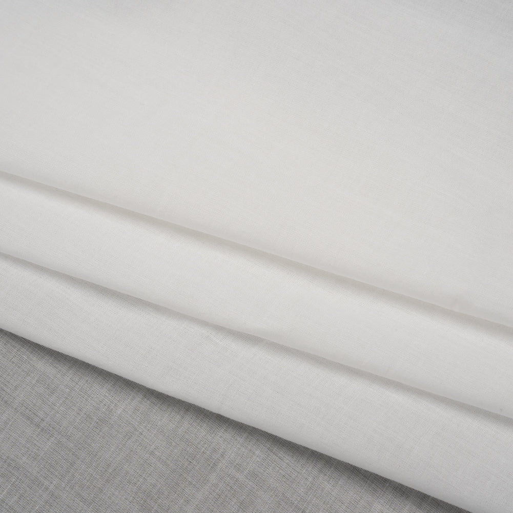 Cotton Voile Lining - Blanc de Blanc - Famous Australian Designer Deadstock