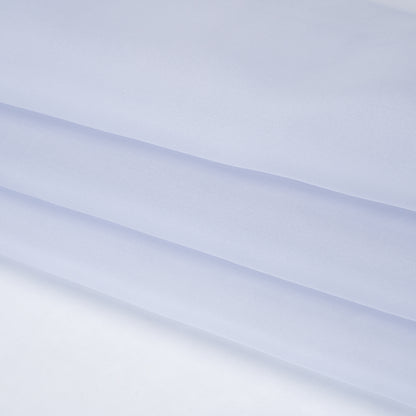 Heavy Silk Organza - Pale Periwinkle - Famous Australian Designer Deadstock Folded