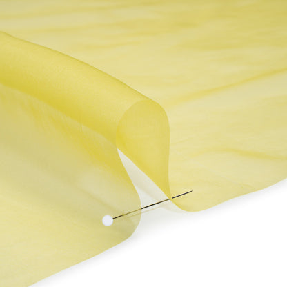 Silk Organza - Lemon Yellow - Famous Australian Designer Deadstock Detail