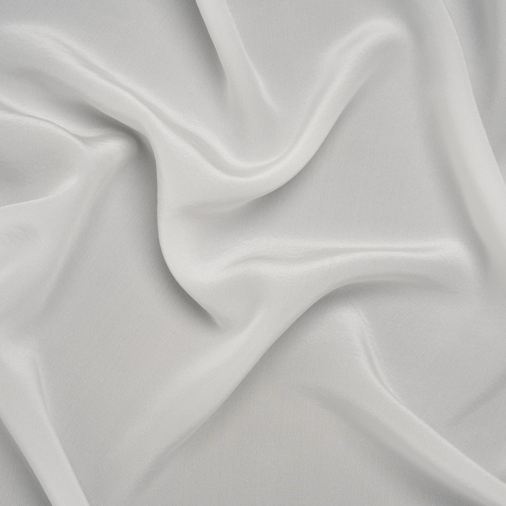 Silk Crepe de Chine - White - Famous Australian Designer Deadstock