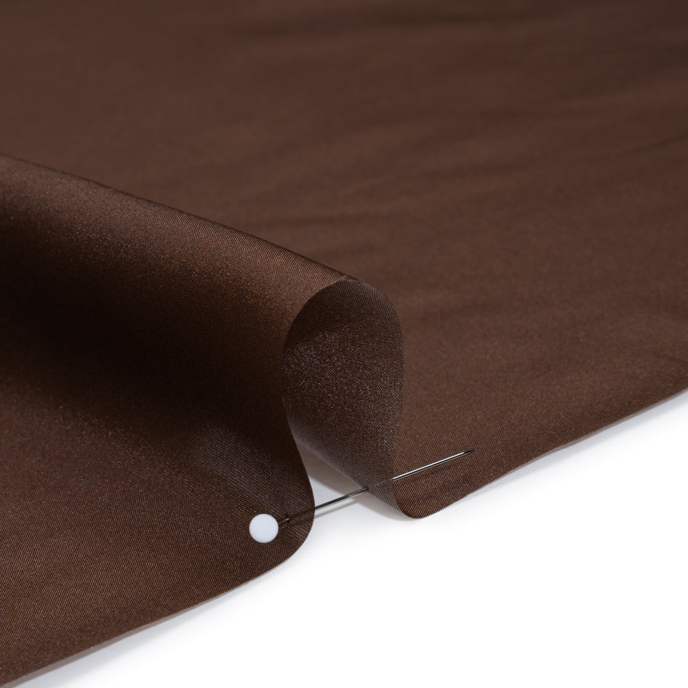 China Silk/Habotai - Brown - Famous Australian Designer Deadstock