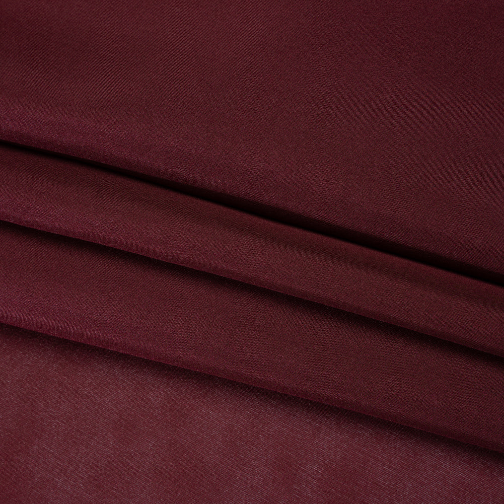 China Silk/Habotai - Wine Red - Famous Australian Designer Deadstock