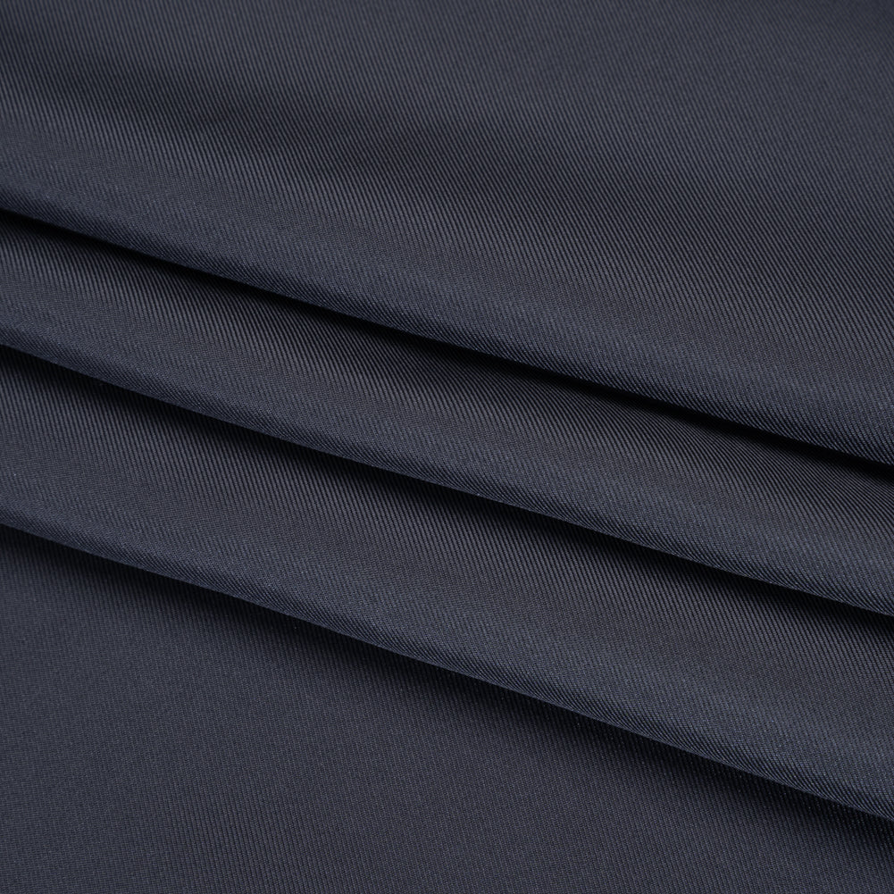 Silk Twill - Gray Navy - Famous Australian Designer Deadstock