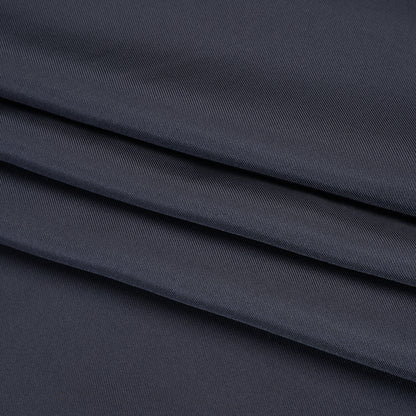 Silk Twill - Gray Navy - Famous Australian Designer Deadstock