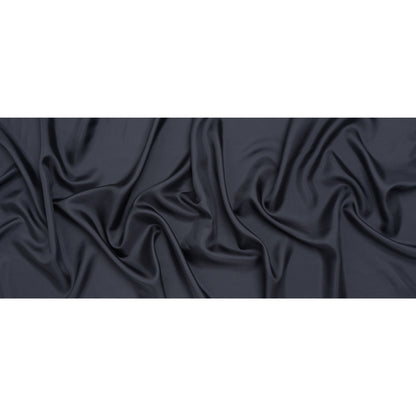 Silk Twill - Gray Navy - Famous Australian Designer Deadstock