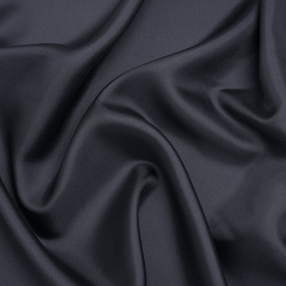 Silk Twill - Gray Navy - Famous Australian Designer Deadstock