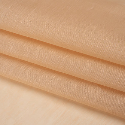 Linen and Silk Scrim - Light Peach - Famous Australian Designer Deadstock