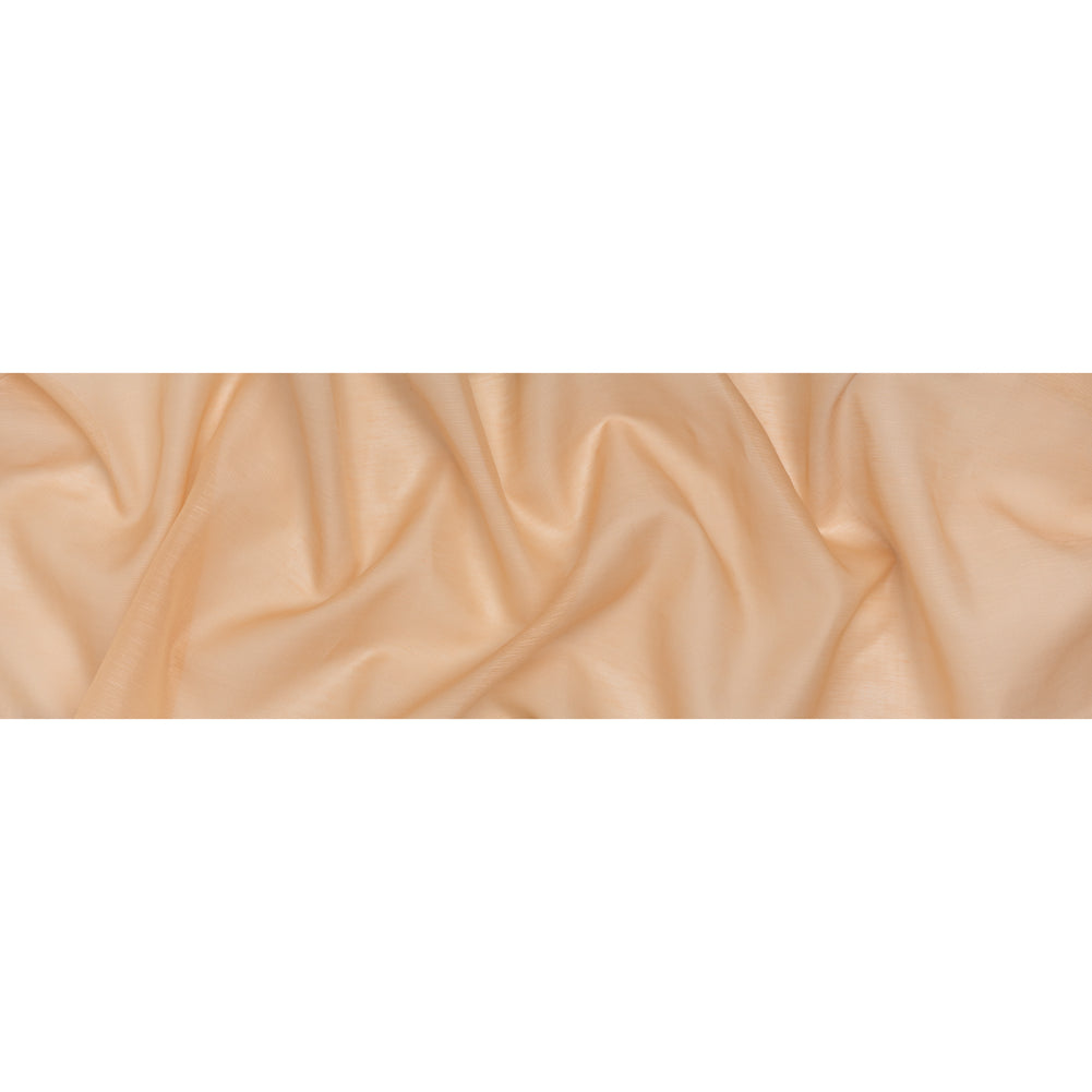 Linen and Silk Scrim - Light Peach - Famous Australian Designer Deadstock
