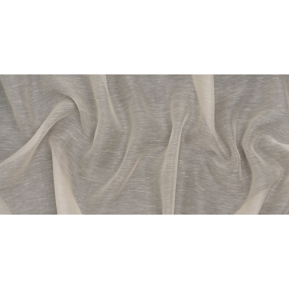 Linen and Silk Scrim - Cream - Famous Australian Designer Deadstock