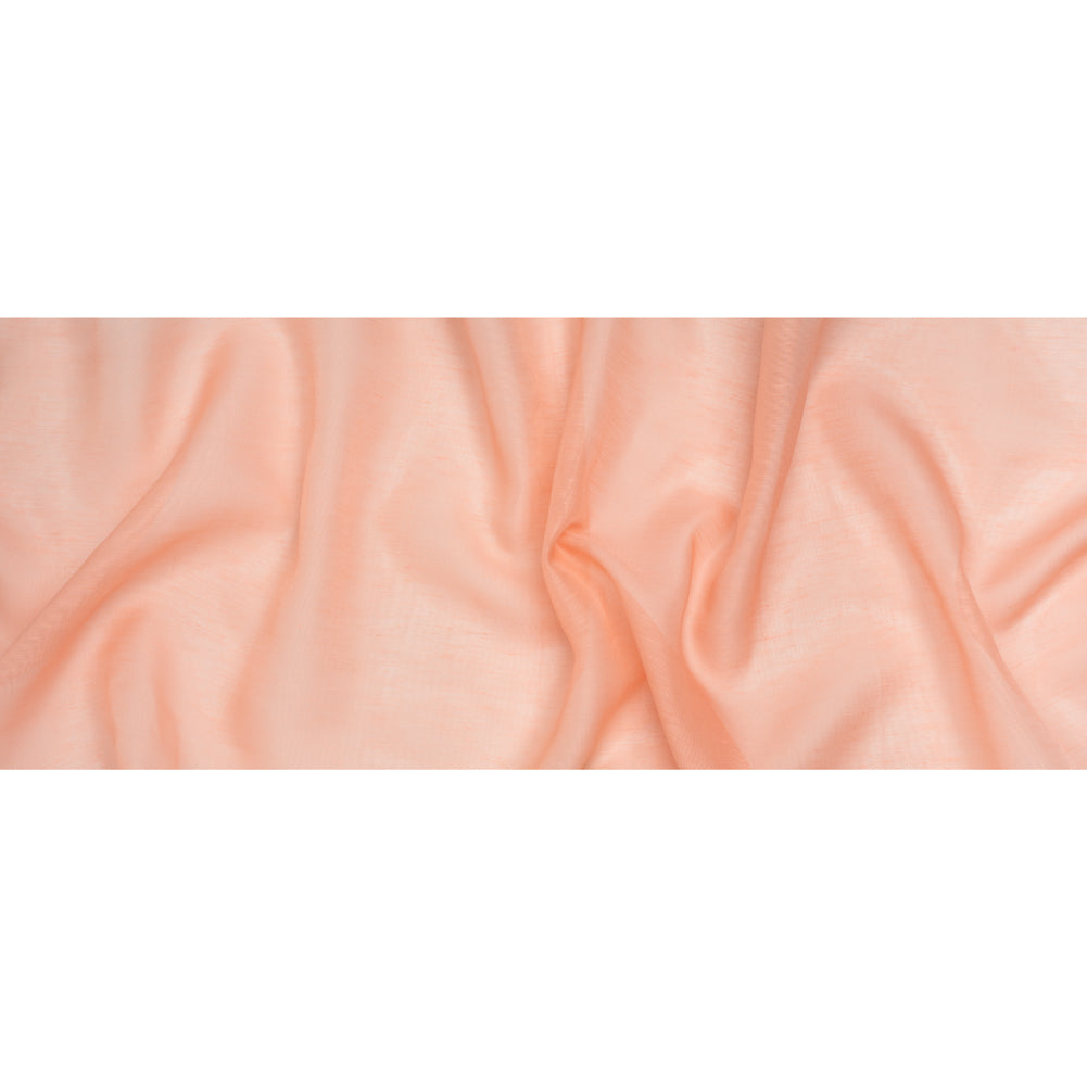 Linen and Silk Scrim - Orange Sherbet - Famous Australian Designer Deadstock
