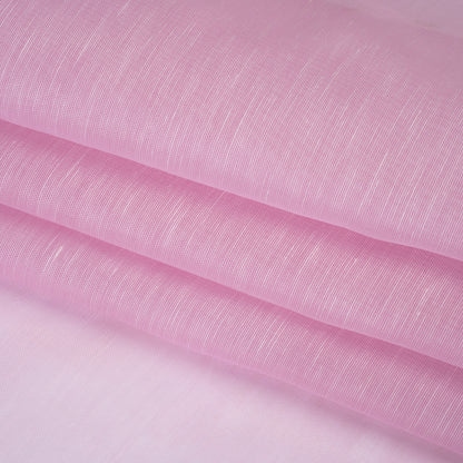 Linen and Silk Scrim - Orchid Pink - Famous Australian Designer Deadstock
