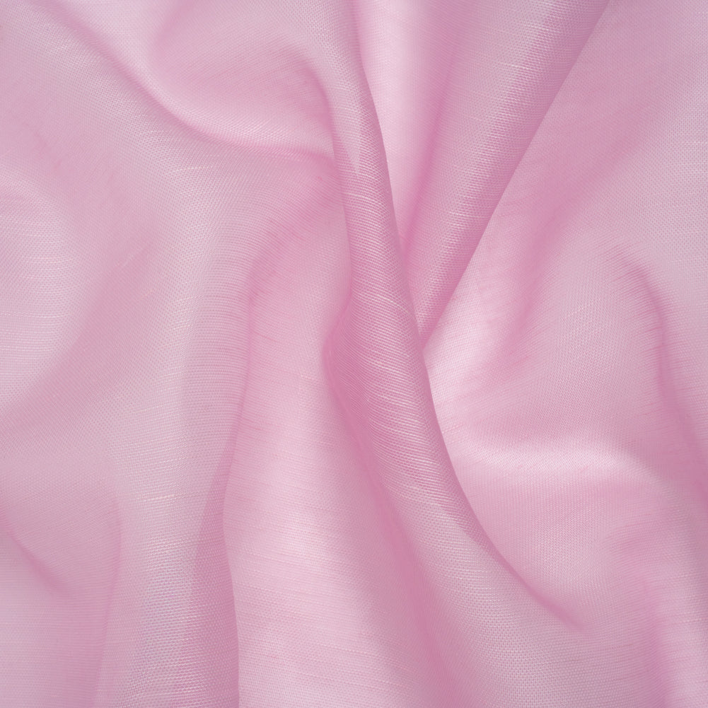 Linen and Silk Scrim - Orchid Pink - Famous Australian Designer Deadstock