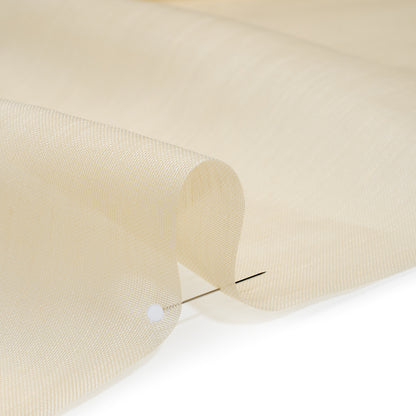 Linen and Silk Scrim - Ecru - Famous Australian Designer Deadstock