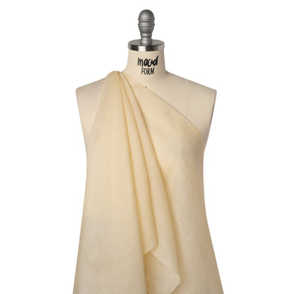 Linen and Silk Scrim - Ecru - Famous Australian Designer Deadstock