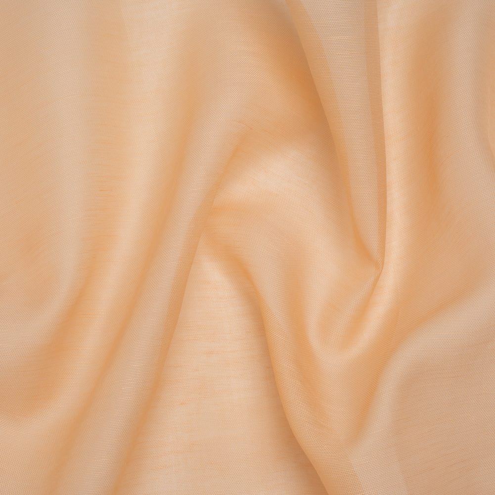 Linen and Silk Scrim - Peachy Nude - Famous Australian Designer Deadstock
