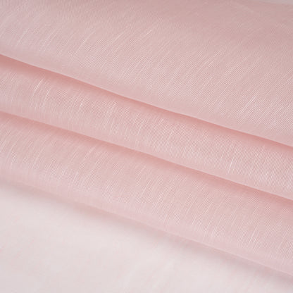 Linen and Silk Scrim - Blush Pink - Famous Australian Designer Deadstock