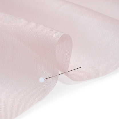 Linen and Silk Scrim - Blush Pink - Famous Australian Designer Deadstock