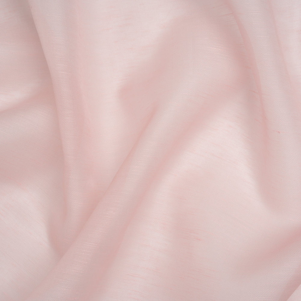 Linen and Silk Scrim - Blush Pink - Famous Australian Designer Deadstock